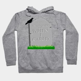 In Memory Of When I Cared Hoodie